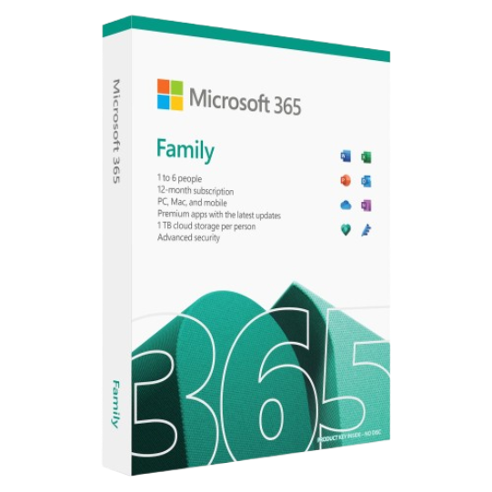 Microsoft Office 365 Family
6 Devices 1 Year